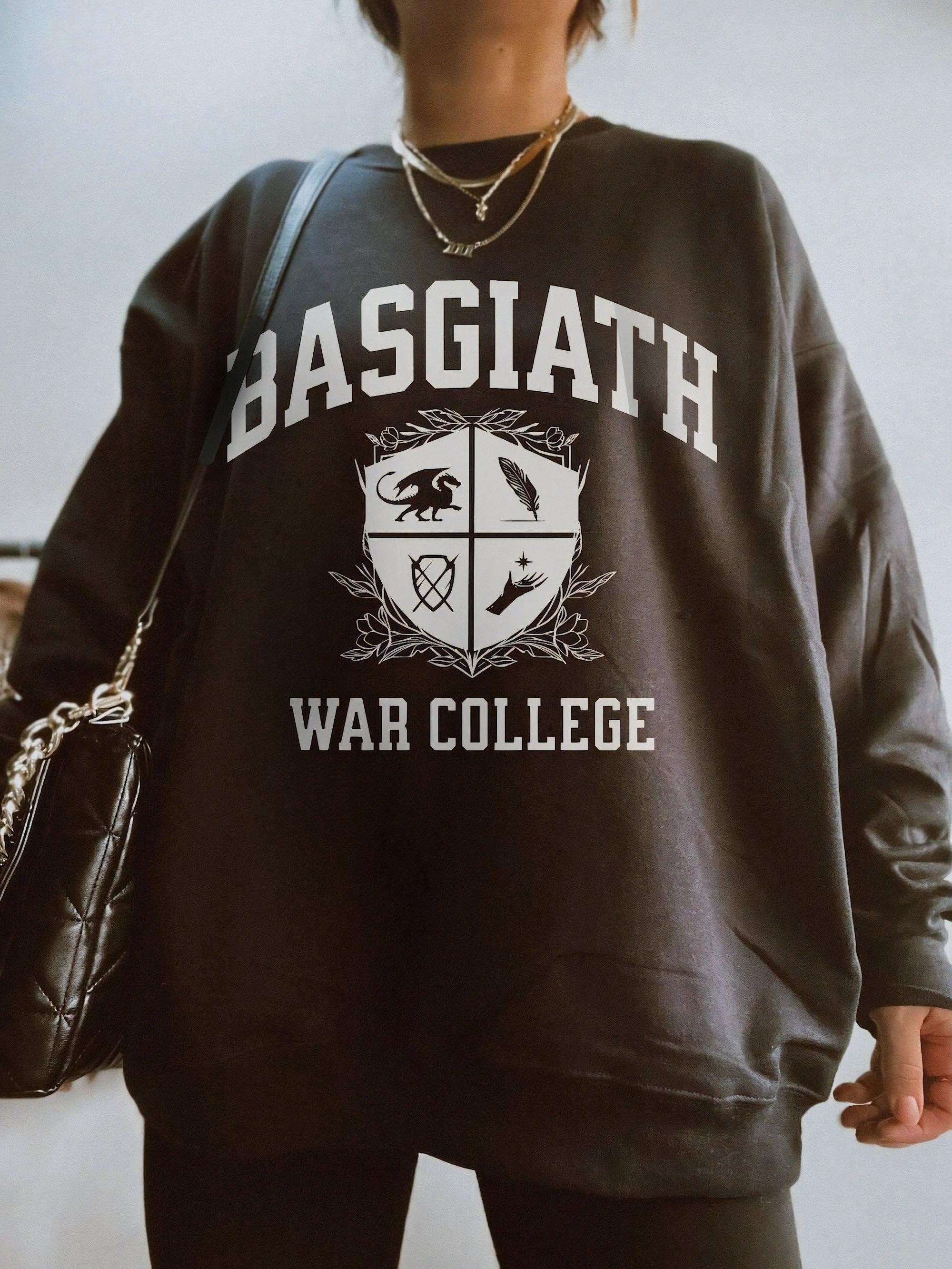 Fourth Wing Crewneck, Basgiath War College – Dark Fantasy Academia – All Sizes & Types