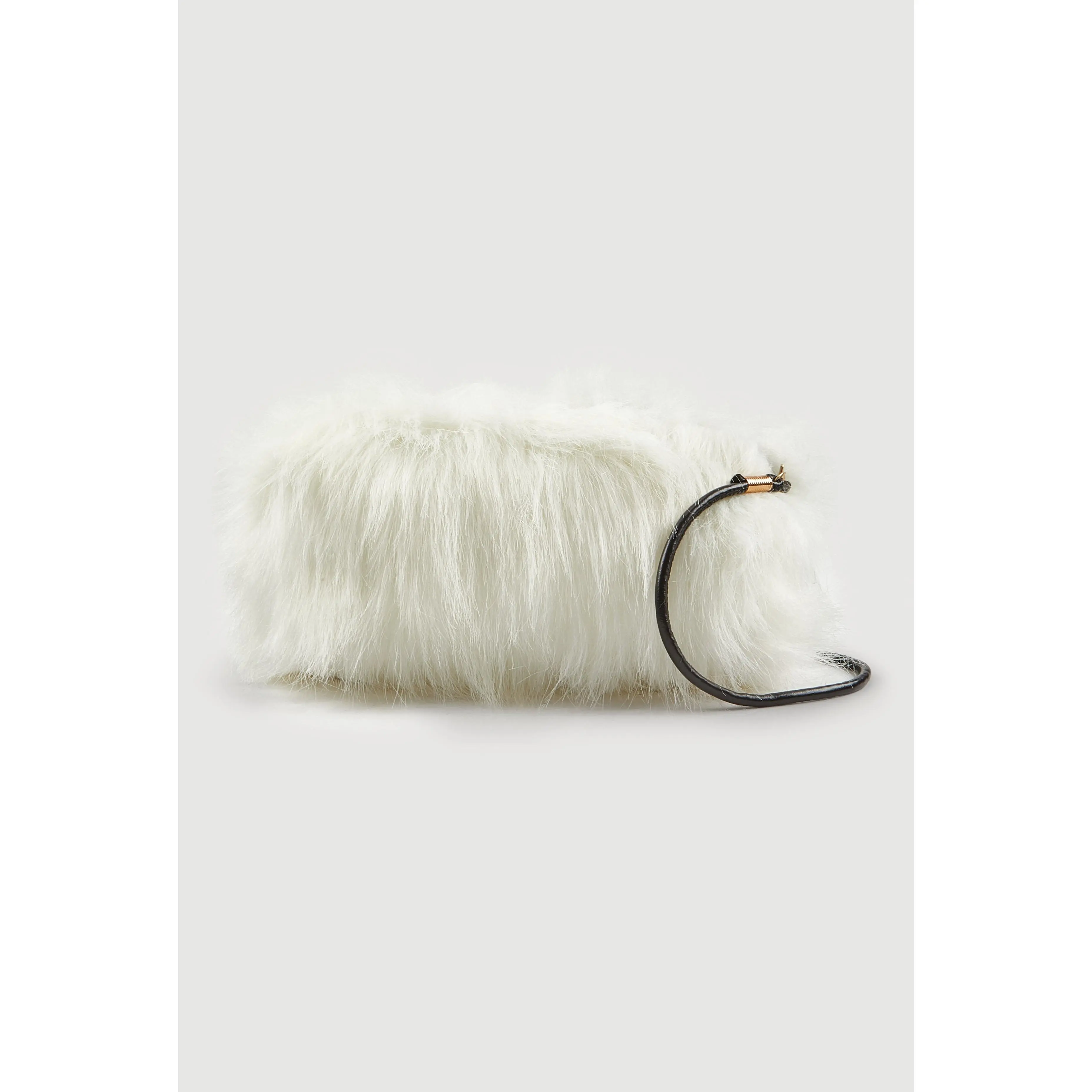 Faux Fur Convertible Muffler Clutch Bag