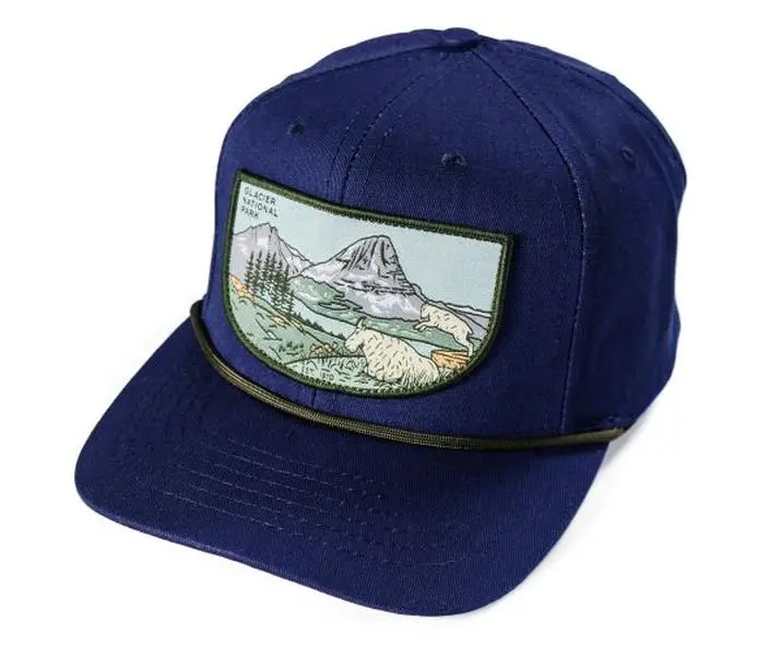Sendero Provisions Co. Glacier National Park Snapback Hat (Midnight Blue)