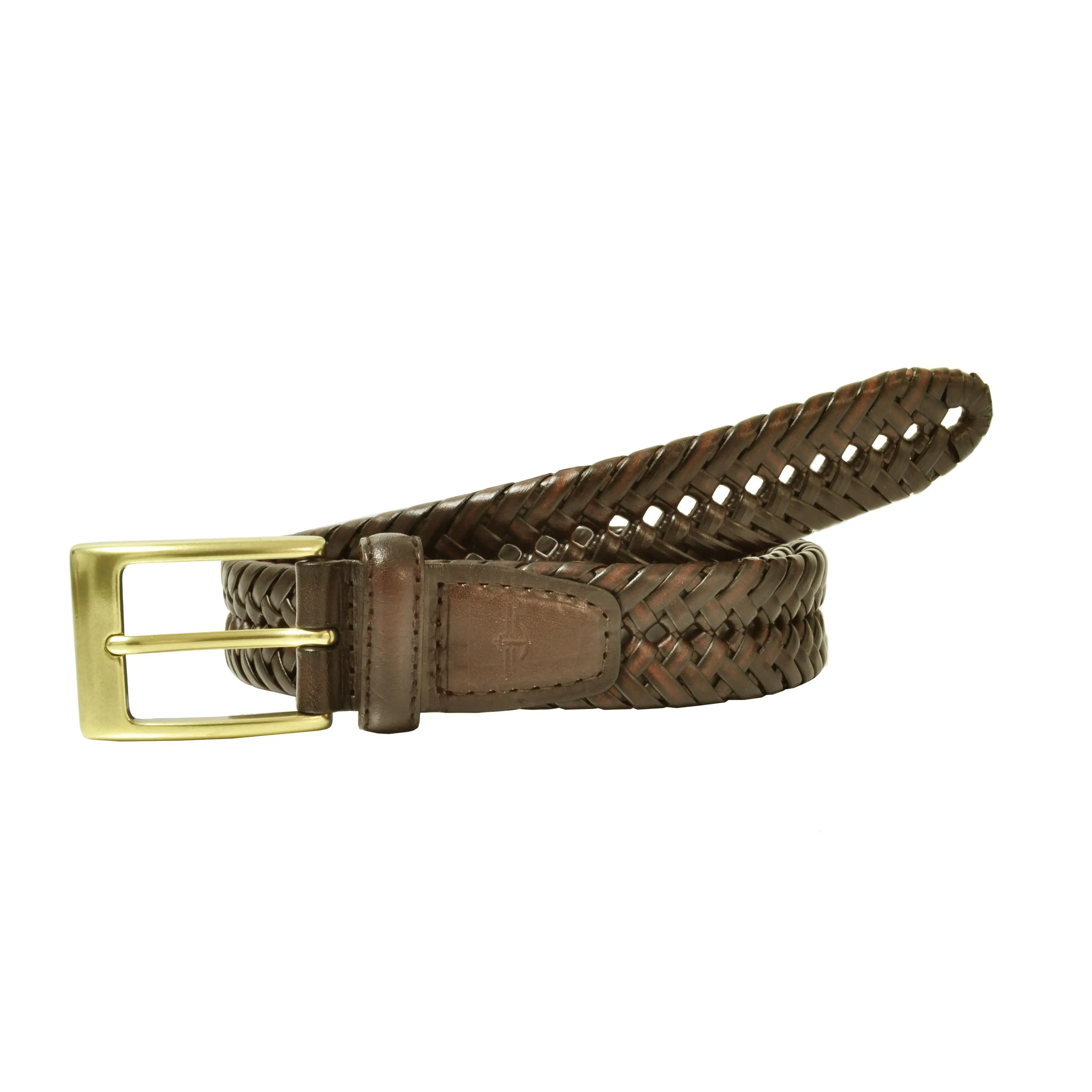 Dockers Men's Big & Tall Leather Adjustable Double V-Weave Braided Belt, Dress Belts, Leather Belts, Adjustable Waist Belt