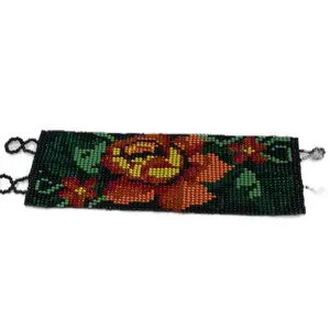 Artisanal Wide Chaquira Beads Bracelet for Women and Men - Handmade Jewelry