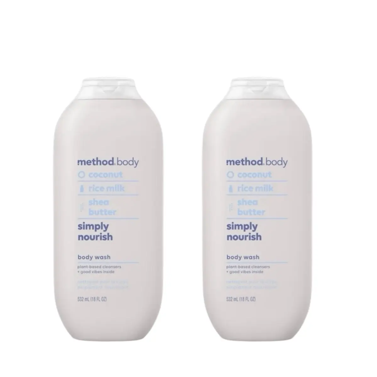 Method Body Wash Simply Nourish 18oz Pack of 2