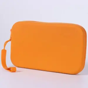 New Silicone Candy Color Handheld Makeup Bag, Cute Portable Waterproof Makeup Organizer, Large Capacity Phone Pouch for Girls