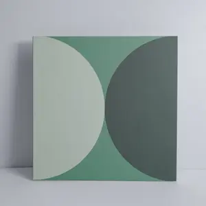 COLAMO Green Graphic Patterned DIY Peel and Stick Backsplash Waterproof Self Adhesive Tile