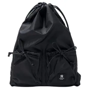 MLB Classic Drawstring New York Yankees Nylon Backpack for Women in Black