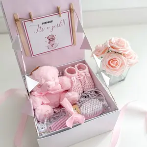 Gender reveal gift box, gender reveal for baby girl, baby girl gender reveal, gender reveal gift for parents, gender reveal girl idea
