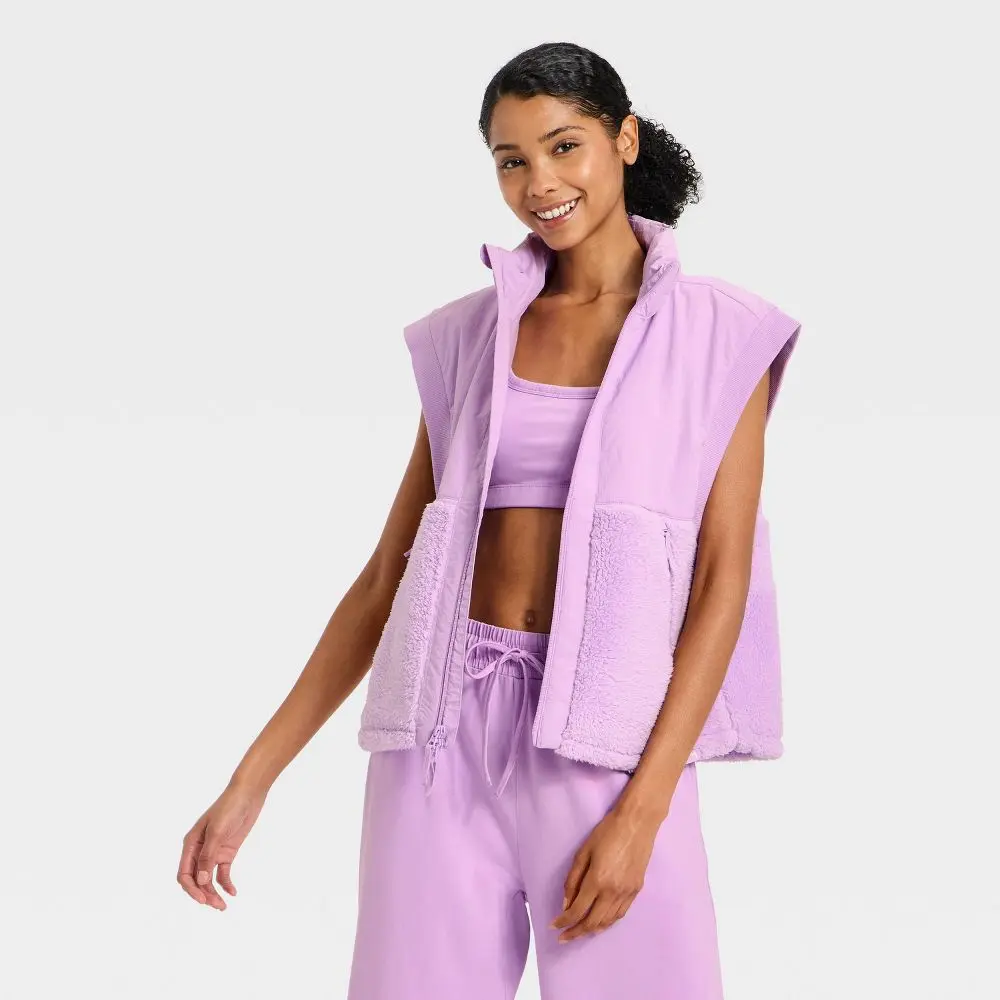 Women's High Pile Vest - JoyLab Purple XXS