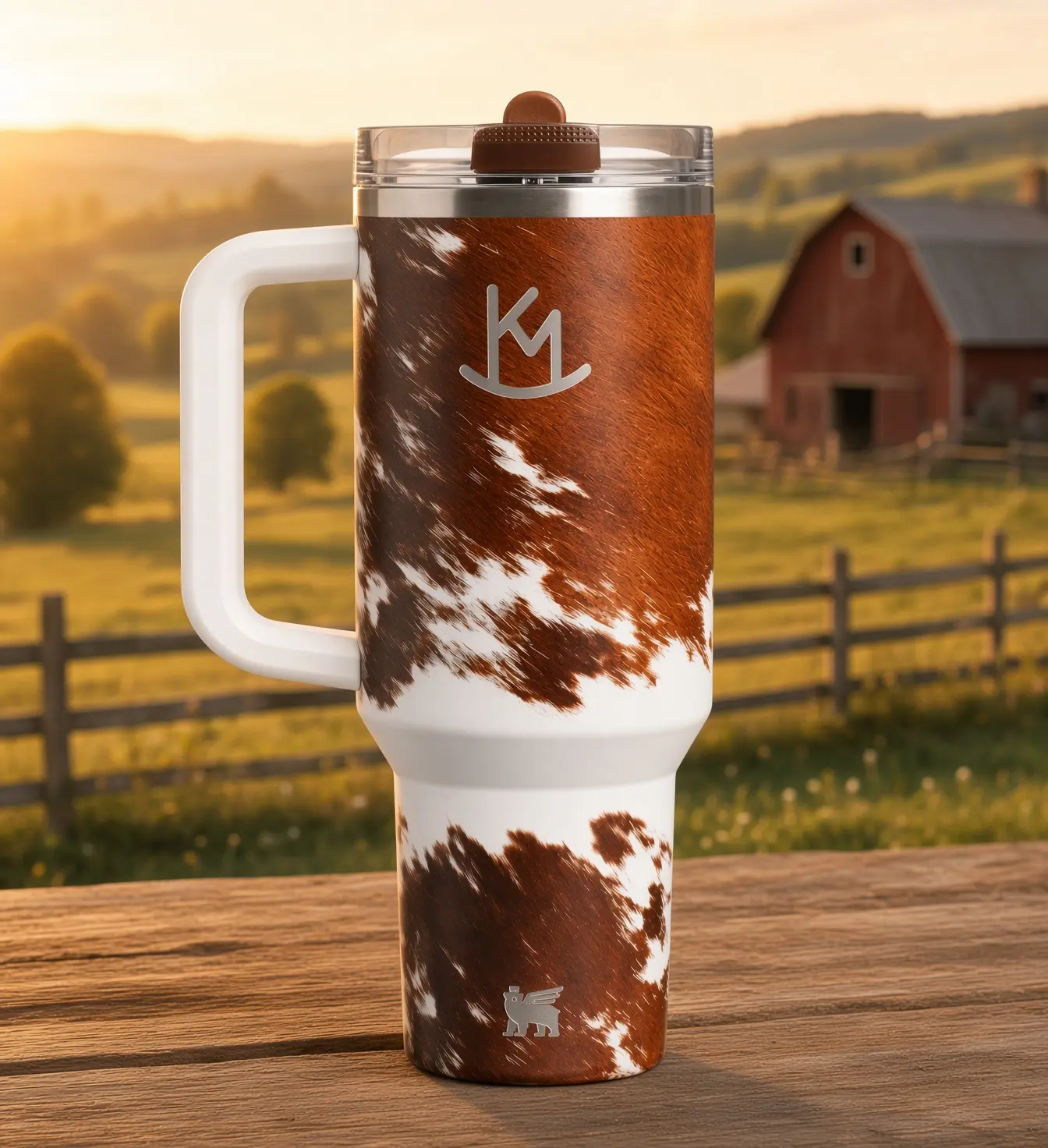 Western Cow Print Tumbler 40oz  Tumbler HG