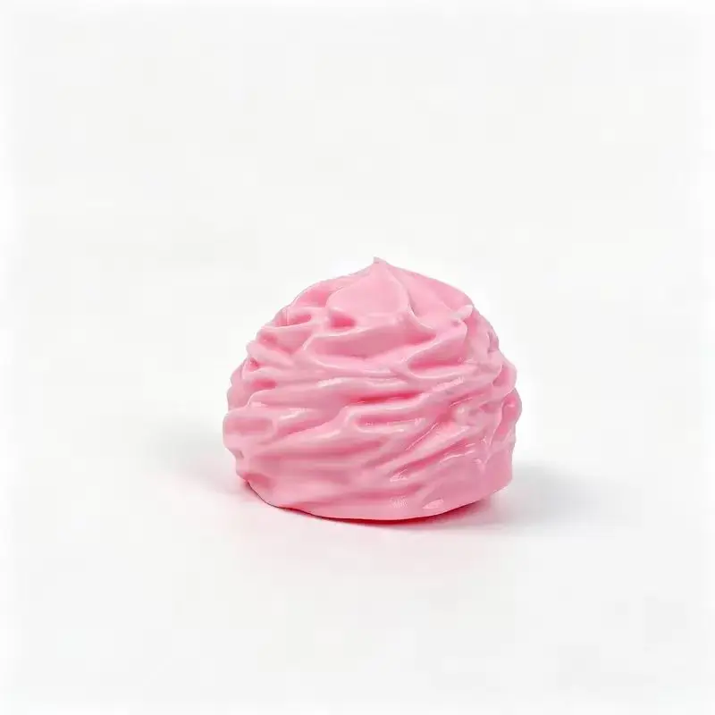Cream Swirl Non Rebound Squish Toy, 2.95 Inch Soft Squeeze Stress Relief Mochi Squishy, Aesthetic Slow Squeeze Decompression Fidget Toy