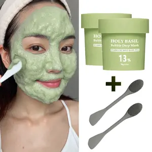 13% Skin Detox Formula – K-Beauty Bubble Mask with Sparkling Holy Basil & PHA. Clarifies Pores, Fights Blackheads, Reveals Radiant Skin.