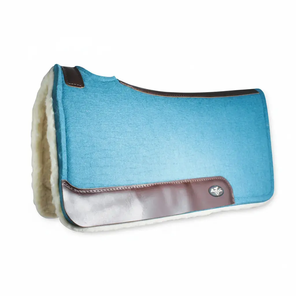 Professional's Choice 100% Wool Felt Contoured Saddle Pad - Steam-Pressed Pressure Relief & Moisture Wicking