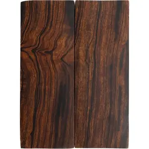 IECAP LLC 1 Pair Bookmatched Ironwood Knife Handle Scales – Natural Wood Knife Scales – Knife Scales for DIY Crafts – Ironwood Knife Handle Material (5 x 1 x 0.5 inches)