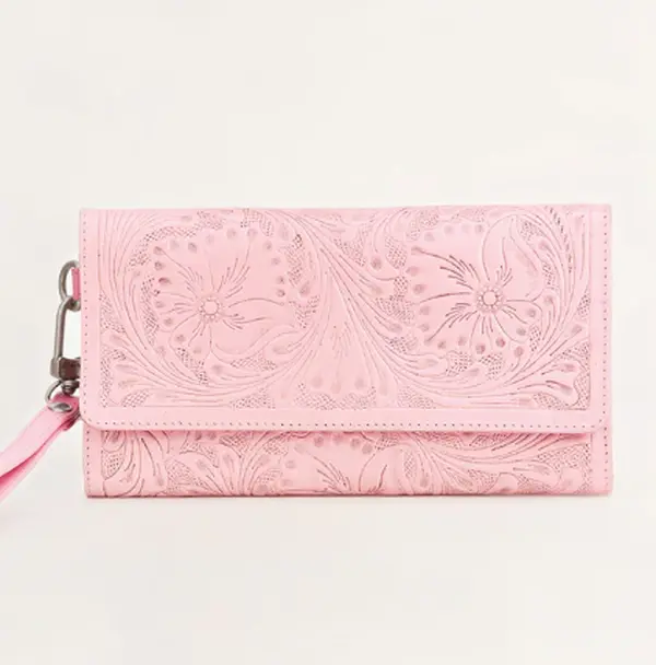 Loyal West Drover Wallet Pink