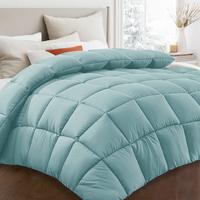 Turquoise - Square Checkered Quilt