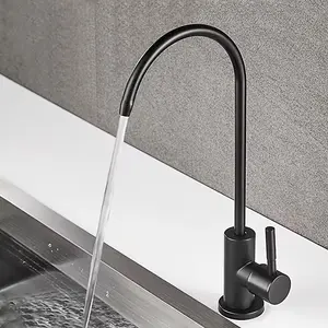 Direct Drinking Faucet for Kitchen/bathroom, Stainless Steel Body, Includes Pe Hose Connector, Durable and Easy to Use