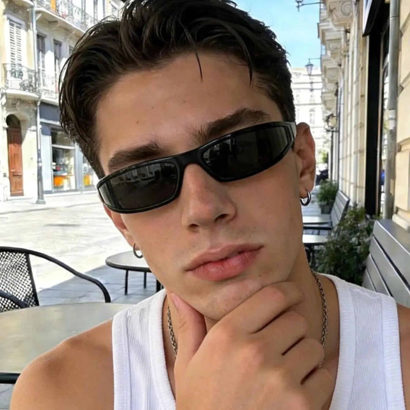 Wrap Black Sunglasses Men 2026 Luxury Punk Shield  Sun Glasses with Classic Frame