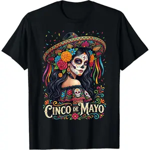 Cinco De Mayo 2026 Mexican Fiesta 5 De Mayo Girls Women T-Shirt