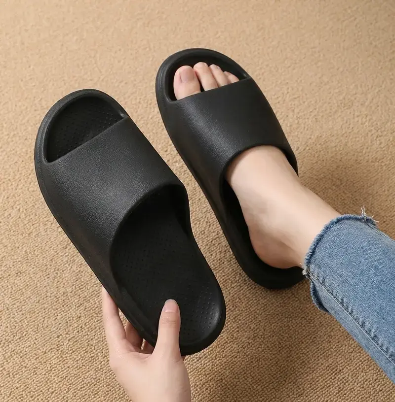 Pillow Slides for Women and Men, Casual EVA Slip On Sandals, Quick-Dry Non-Slip Thick Sole Shower Slippers for Indoor Outdoor Use