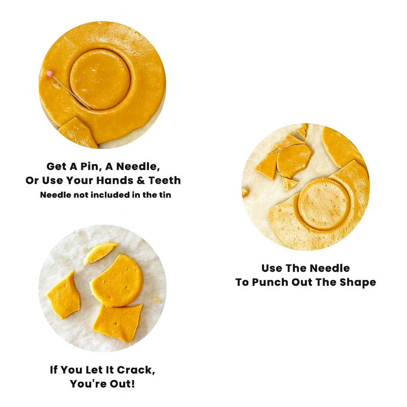 KGAME Dalgona Cookie Tin Season 1 #DalgonaChallenge - Authentic Korean Honeycomb Candy Cookies with Umbrella & Mystery Shape - Reusable Metal Tin for Gifting & Collecting - Perfect for TikTok Challenges Easter & Spring Special