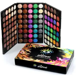 120 Color Eyeshadow Palette, Cosplay Stage Makeup, Pearl Matte Multi-Color Eye Shadow Set, Highly Pigmented Shades, Long-Lasting Vibrant Shades for Halloween Christmas Gift