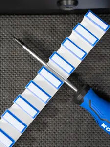 Magnetic Screwdriver Organizer Two Tone Tool Storage Holds 10 Securely Embedded Magnets Keep Tray Locked Perfectly Aligned