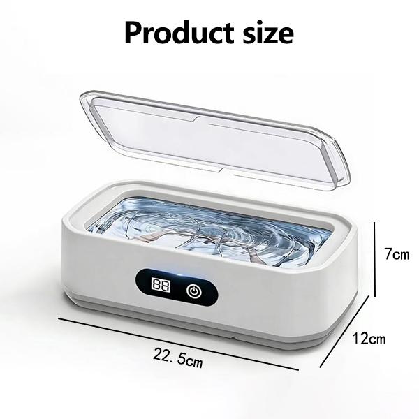 Ultrasonic Cleaner with 304 Stainless Steel Tank, 5 Timer Settings, Deep Cleaning Device for Jewelry, Glasses, Watches, Dentures, Retainers, Coins & Small Metal Parts