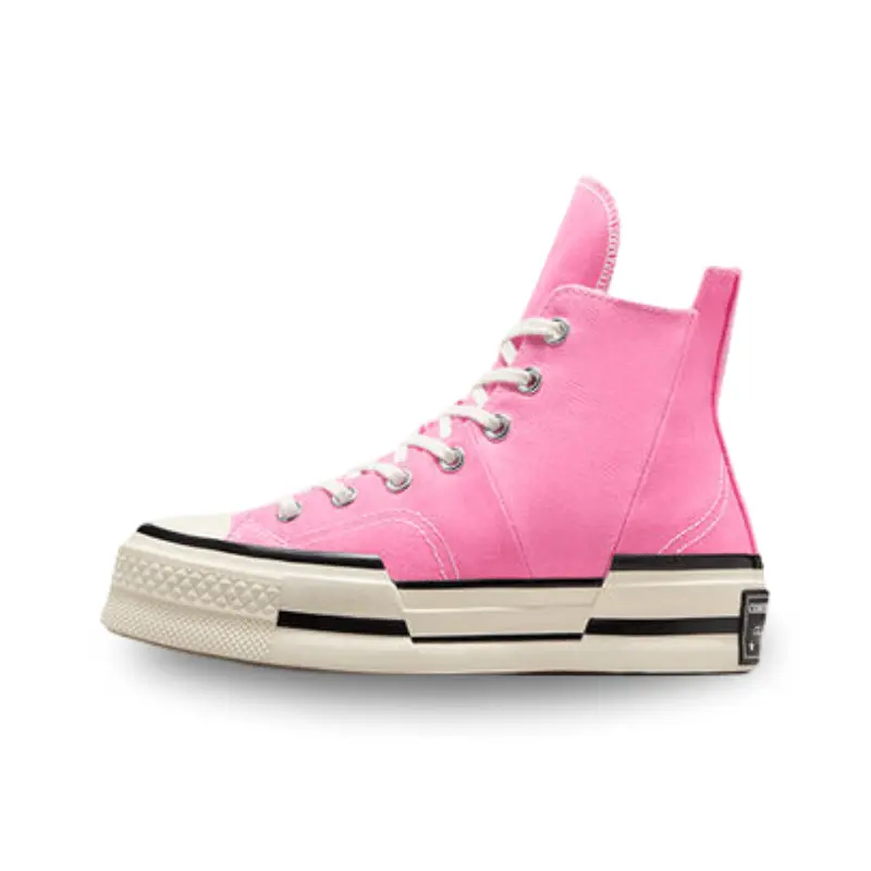 Men's High-Top Canvas Trainer Sports Shoes with Spliced Patch Detail, Asymmetrical Lines and an Elongated Tongue for Walking
