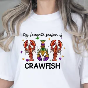 Shirt, Mardi Gras Crawfish Tee, Crawfish Party Tee, Crawfish Beads Tee, Crawfish Season Tee, Lobster Beads Tee, Nola Shirt 45787 544
