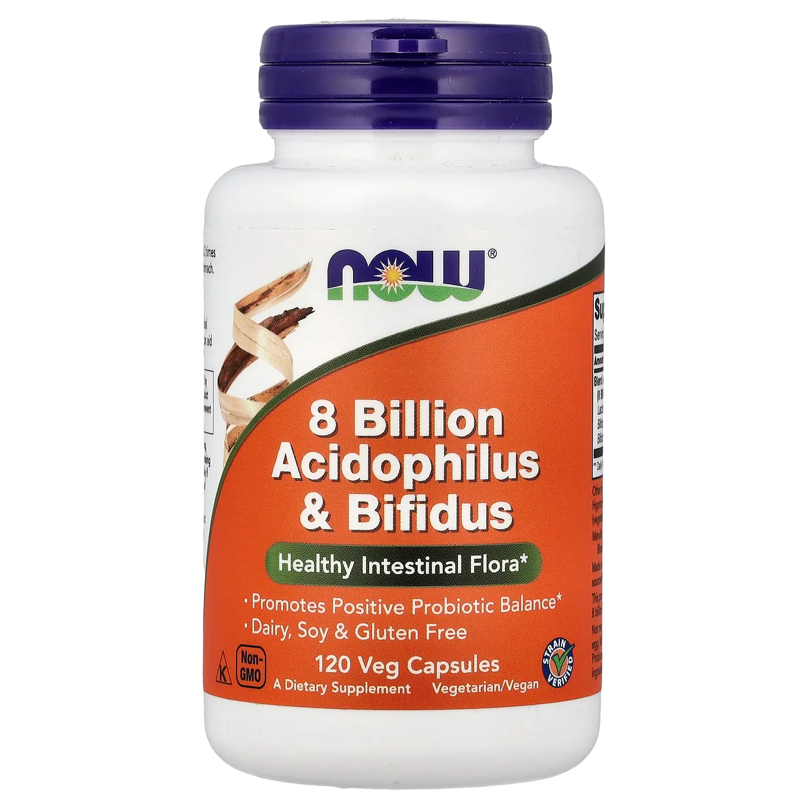 NOW Foods 8 Billion Acidophilus & Bifidus, 120 Veg Capsules (68 mg per Capsule) NOW Foods 8 Billion Acidophilus & Bifidus, 120 Veg Capsules (68 mg per Capsule)