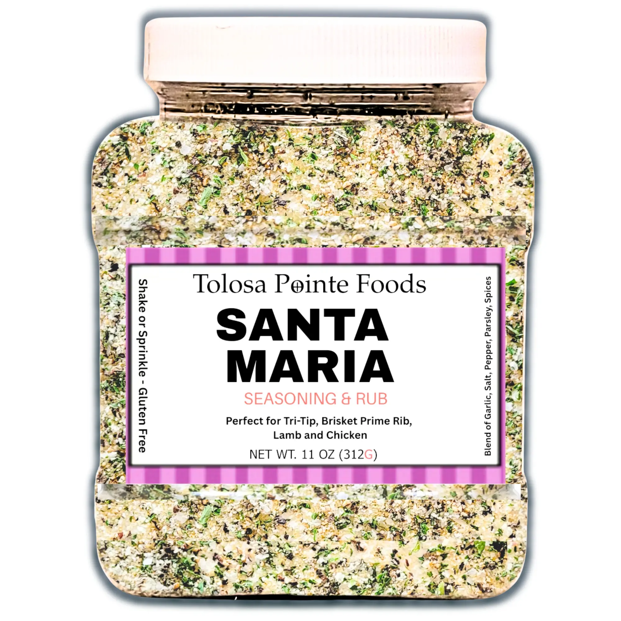 Tolosa Pointe Santa Maria Seasoning (11 oz) | Authentic Santa Maria Tri-Tip Seasoning