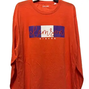 Clemson University Tigers Pressbox Royce Apparel Long-Sleeve Tee Shirt, XL