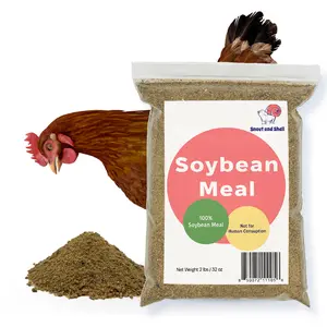 Soybean Meal for Poultry & Livestock – 2 lb Non-GMO High Protein Animal Feed – All-Natural, Plant-Based Supplement for Chickens, Goats, Pigs – No Additives, Supports Growth & Egg Production