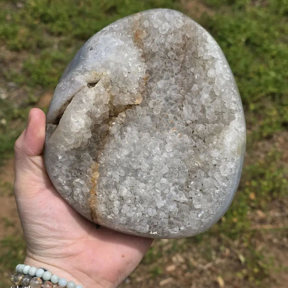 Botswana Orca Agate Geode Cluster
