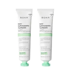Boka Nano-Hydroxyapatite Toothpaste 2-Pack – Fluoride-Free, Choose Your Flavor Combo, Appropriate for Sensitive Teeth, Adults & Kids, 4 oz Each, US Manufactured, Holiday Gift Ready