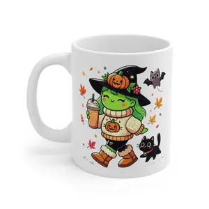 Cozy Witch Vibes Ceramic Mug - Perfect for Autumn Coffee - Drinkware Stylish Cup Drink Cute & Comfy Co. Tumbler pottery mugs
