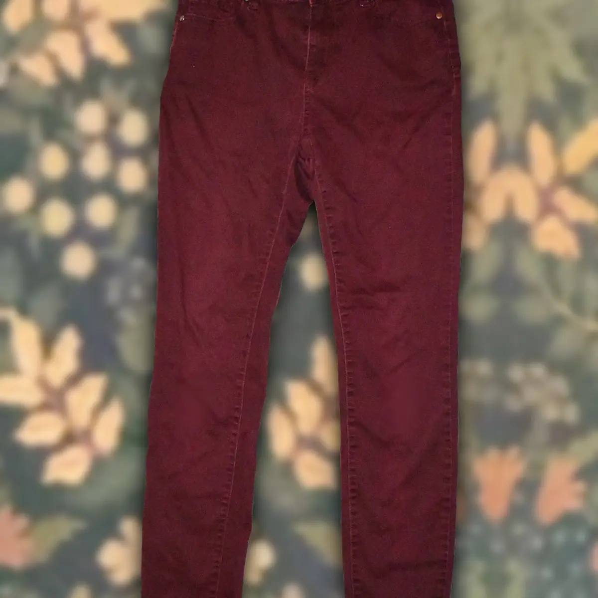 Buffalo Maroon Skinny Jeans Sz 6