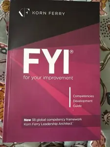 FYI: For Your Improvemen book t - Competencies Development Guide, 6th Edition