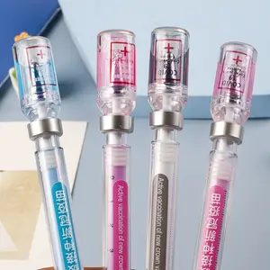 3pcs Colorful Syringe Gel Pens, Creative Simulation Syringe Gel Pens Signature Pens, Art Supplies