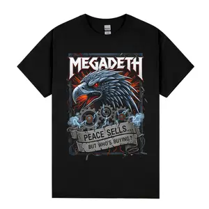 Megadeth Band T-shirt | Classic Unisex Crewneck Heavy Metal Tee | 100% US Cotton | Vibrant Print | Eco-friendly Inks | Perfect for Daily Wear
