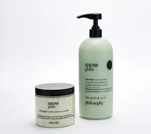 philosophy supersize snowy fun shower gel 32oz & cloud cream 16oz