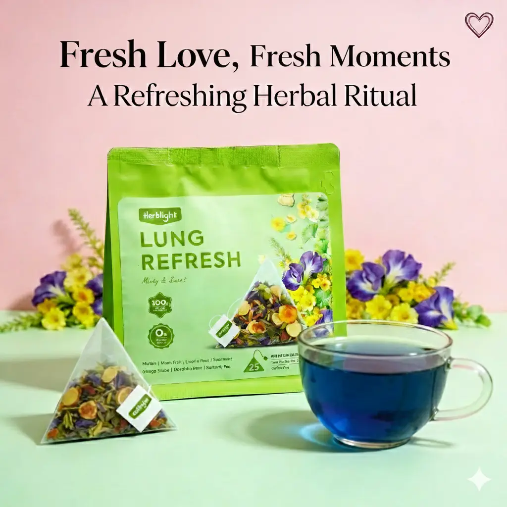 Lung Refresh Mullein & Monk Fruit Tea-Supports Lung Cleanse, Mucus ...