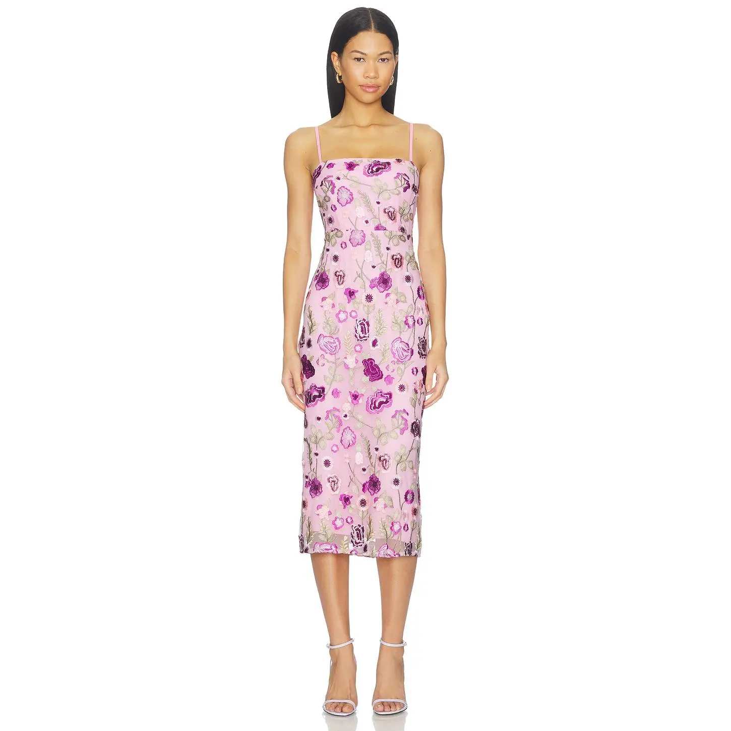 Lovers and Friends Ellis Midi Dress in Purple