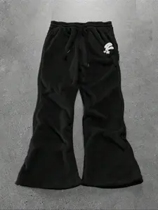 Men's Solid Color Pocket Drawstring Waist Lounge Pants Loungewear, Regular Fit Fitted Casual Comfy Plain Trousers for Spring & Fall, Men's Sleepwear for Daily Wear Loungepants, Pajama Bottoms