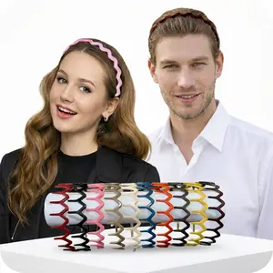 Zig Zag Headbands for Women – Fashion Accessories for Slicked Back Styles - Comfortable Wavy Headbands | Comb Headband with Teeth | Ideal Gifts for Women - Black and Tortoise - 10 pcs