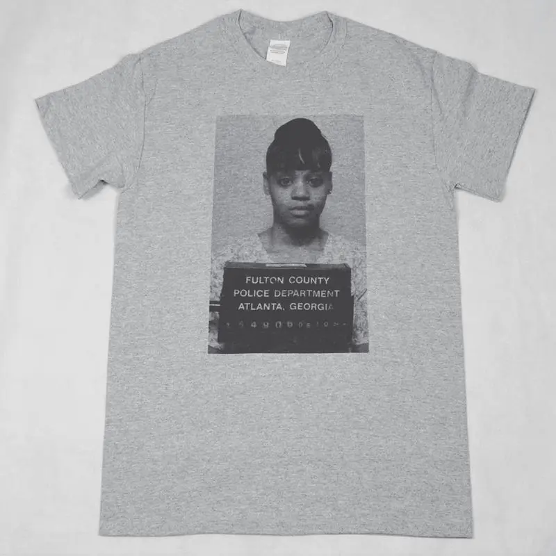 Lisaaa _Left Eye_ Lopez Tlc Mugshot Grey T-Shirt Sizes Available S-3xl Unisex Graphic Cotton Tees Soft Cotton, Unisex Fit