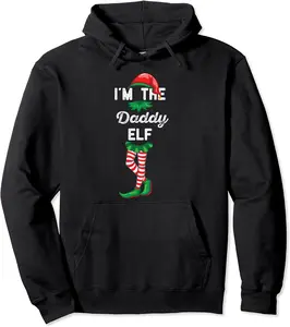 I Am The Daddy Elf Funny Ugly Christmas Pajama Pullover Hoodie - Phoebeumba Shop 98B09LXHY17L