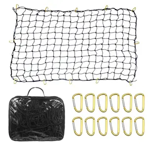 VEVOR Cargo Net Heavy Duty Bungee Cargo Net 7.2' x 10.8' Stretchable for Trucks