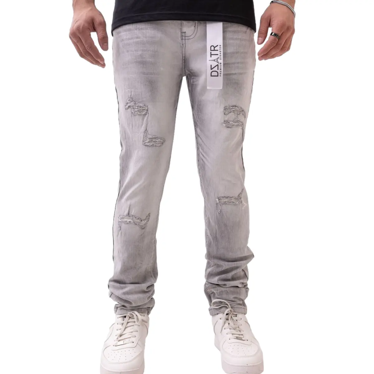 DZATR | CLASSIC ULTRA SKINNY STRETCDENIMH - ANCHOR GREY