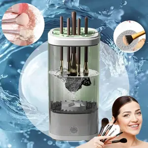 USB Powered Brush Cleaner, Electric High Speed Motor Silicone Pads, Deep Cleans Makeup Brushes Plug in Design for Home Father’s Day Present,Mother’s Day Gift