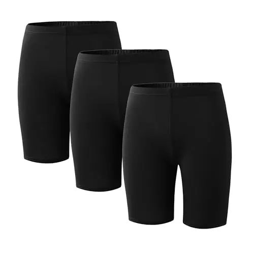Girls' 6-Pack Compression Spandex Shorts for 4-12 Years - Athletic Wear for Gym, Dance, Yoga, Volleyball & Bike Riding | High Waist Stretchy Workout Shorts Perfect for Sports Activities and Fitness Training Girls' 6-Pack Compression Spandex Shorts for 4-12 Years - Athletic Wear for Gym, Dance, Yoga, Volleyball & Bike Riding | High Waist Stretchy Workout Shorts Perfect for Sports Activities and Fitness Training